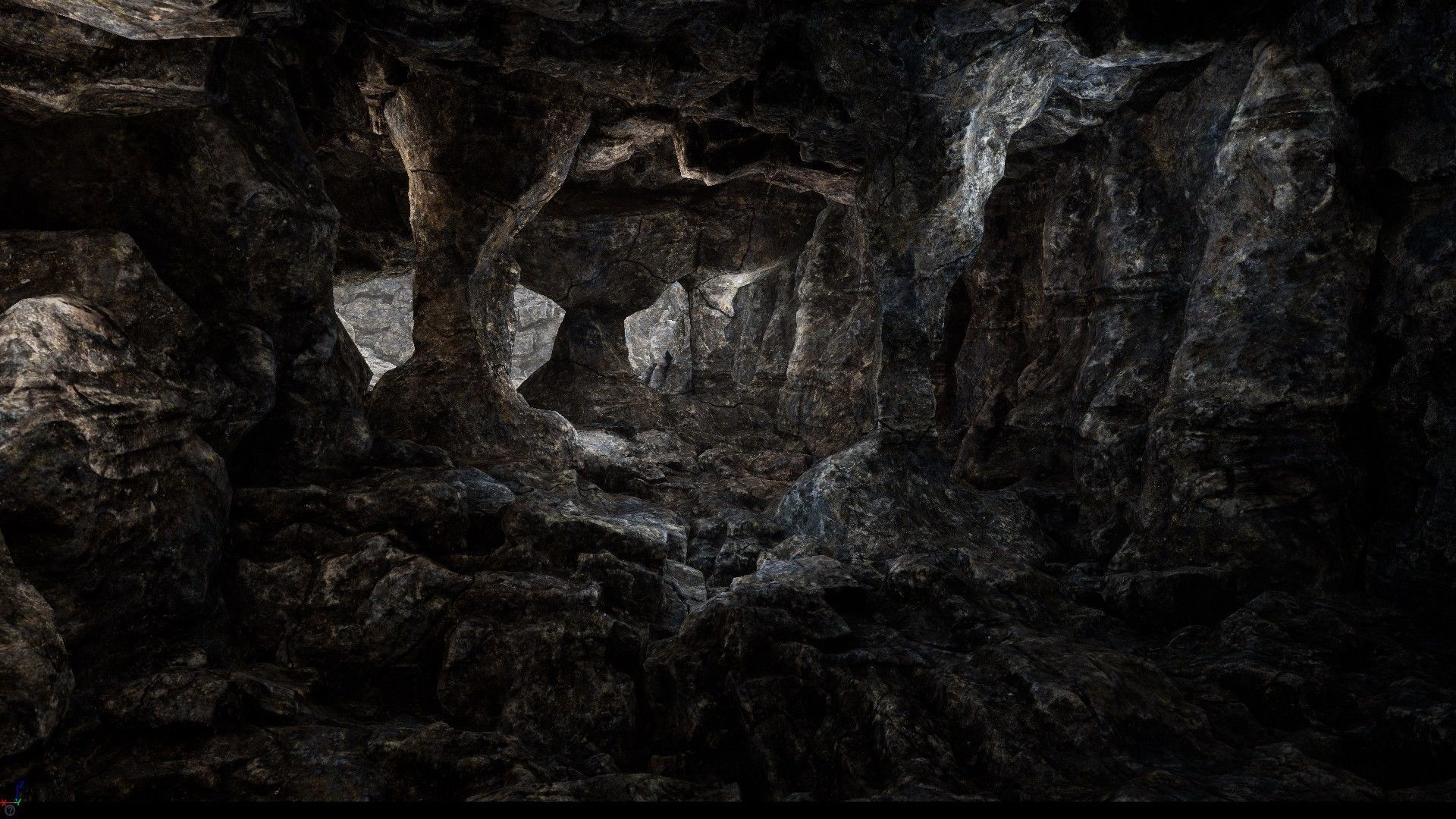 Rock Cliffs Pack Low-poly 3D model_7