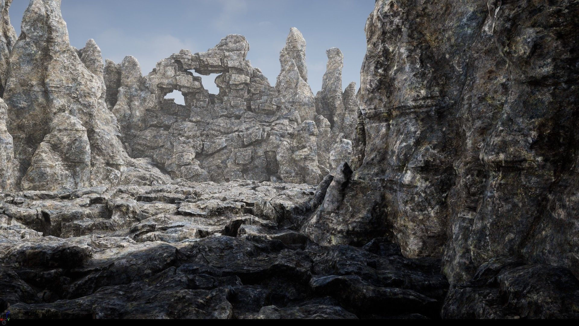 Rock Cliffs Pack Low-poly 3D model_5