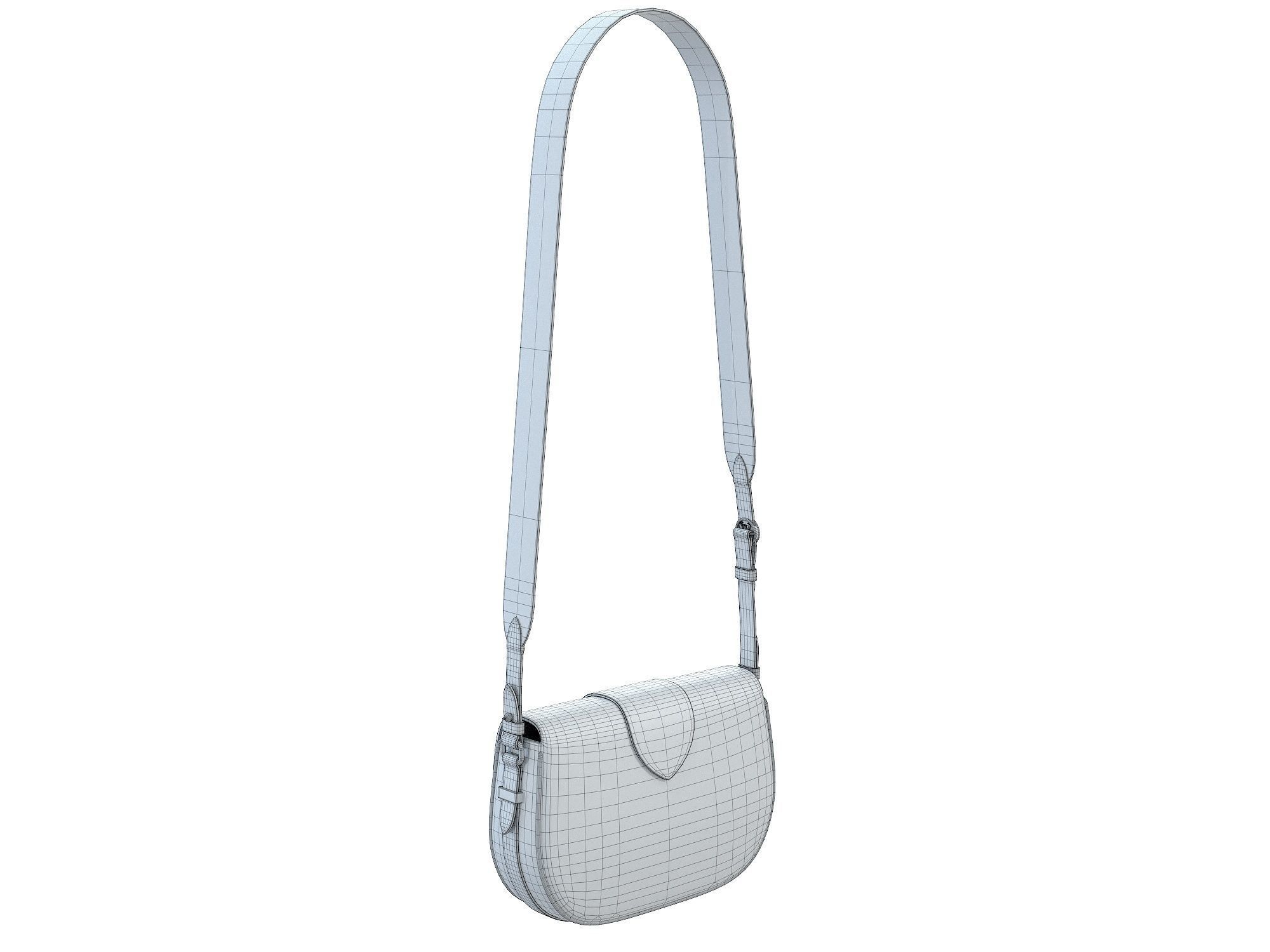 Louis Vuitton LV Pont 9 Soft MM bag Low-poly 3D model_18
