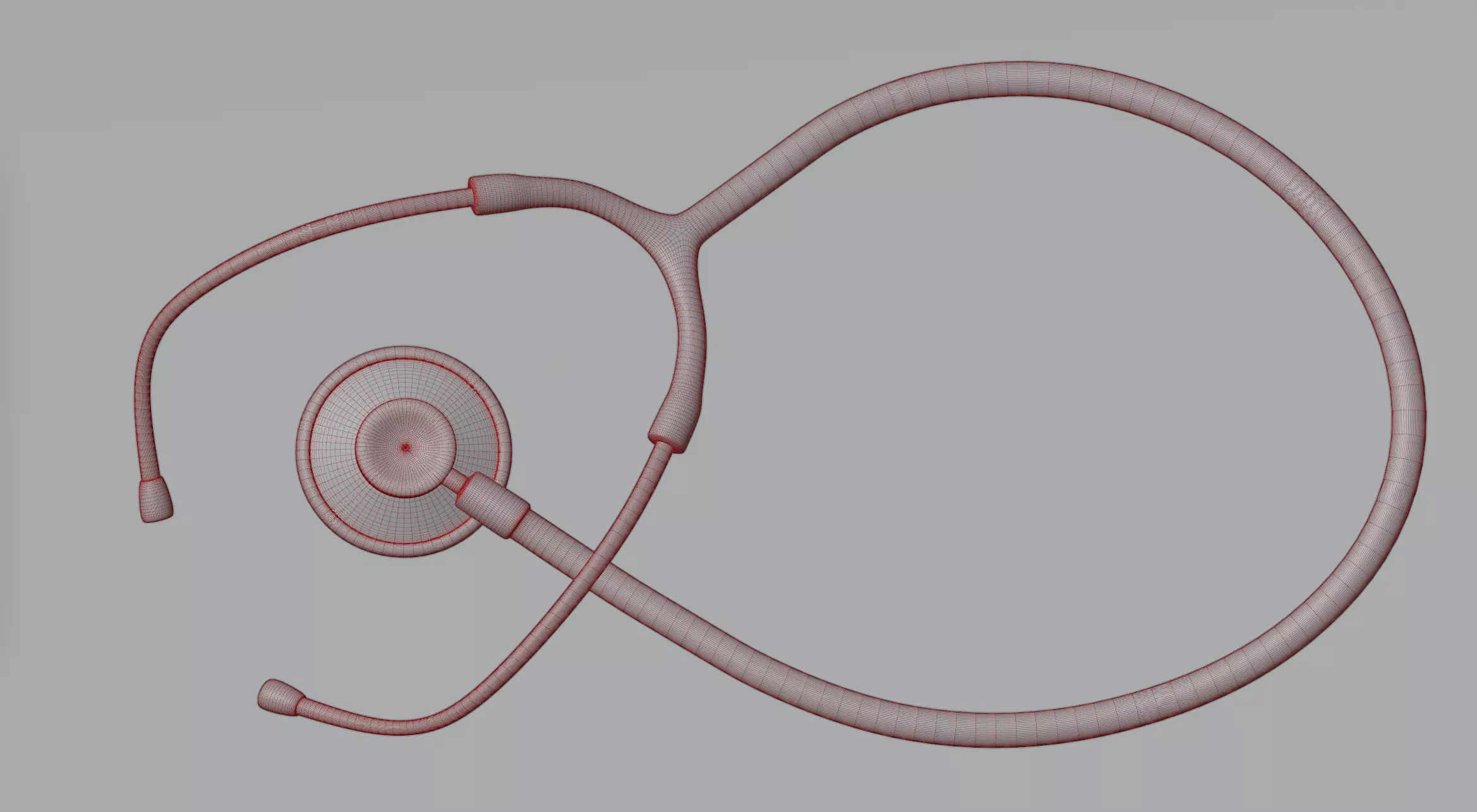 Stethoscope medical 3D model_0