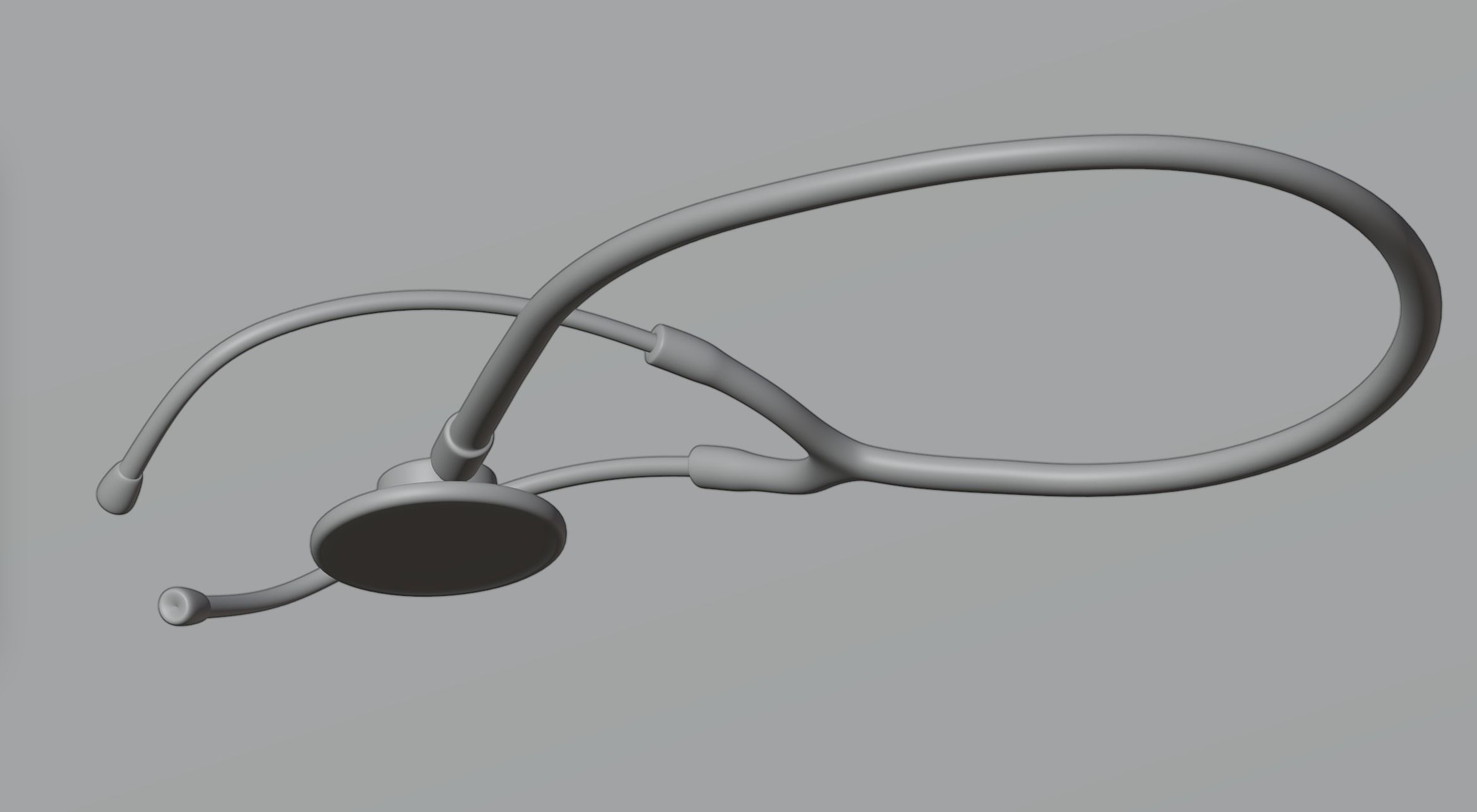 Stethoscope medical 3D model_4