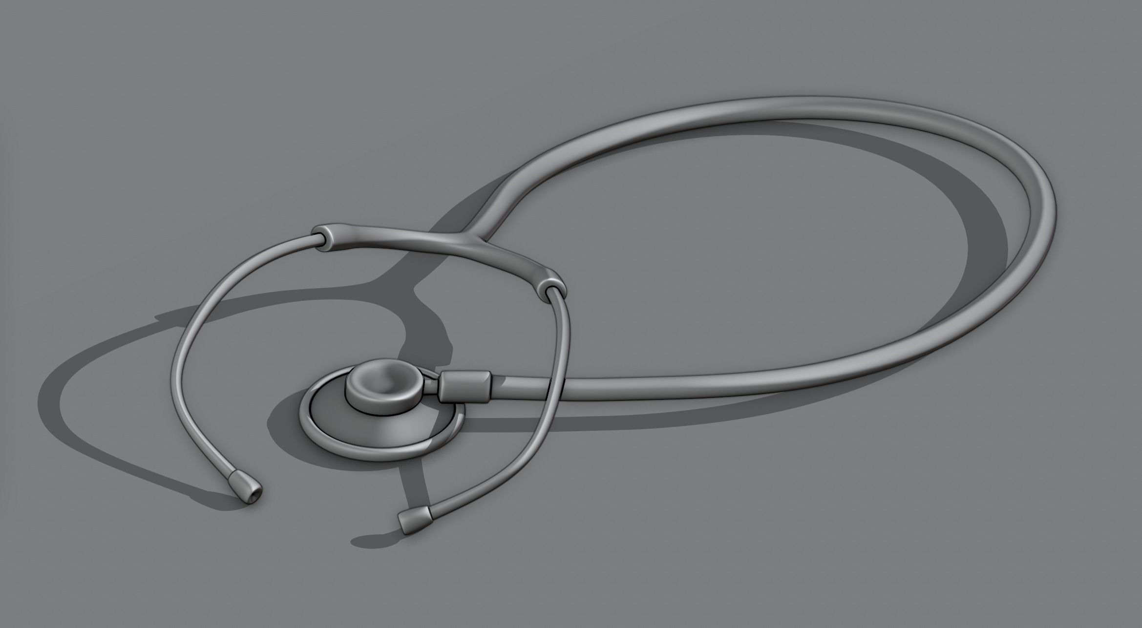 Stethoscope medical 3D model_5