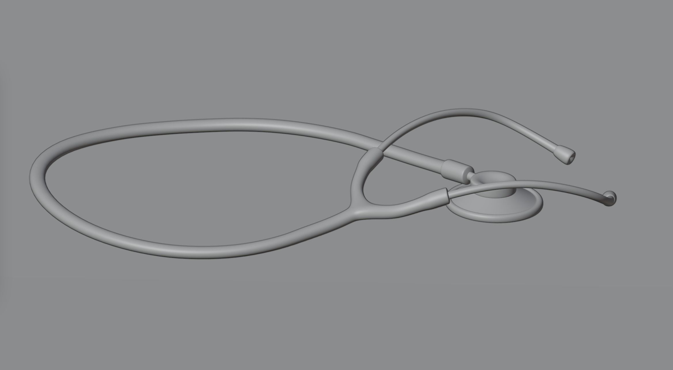 Stethoscope medical 3D model_3