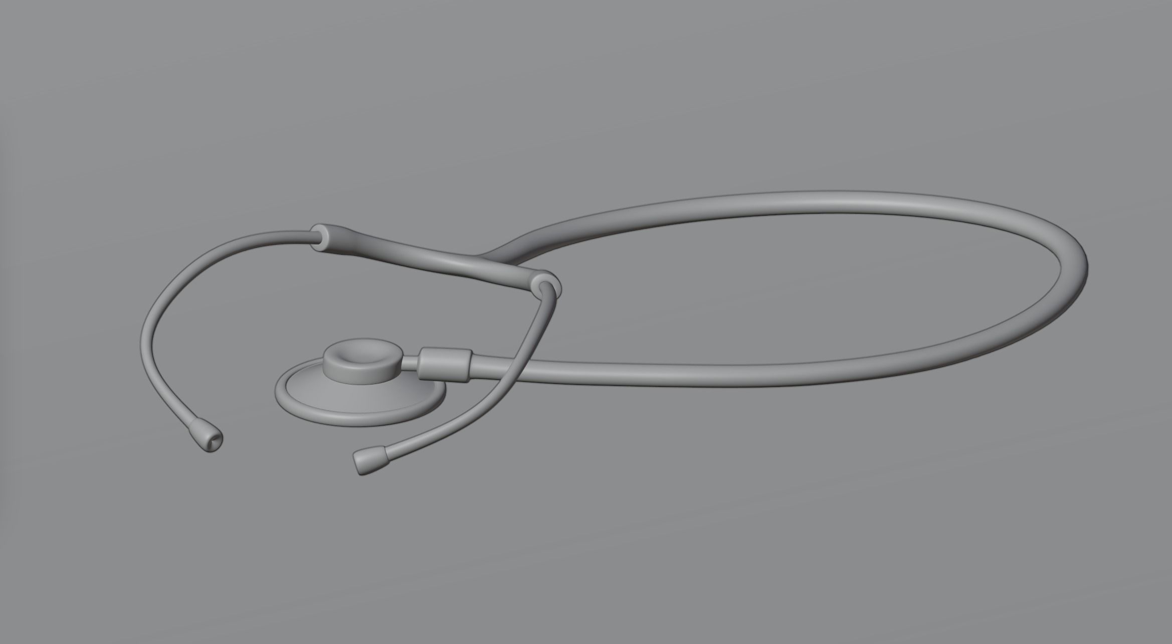 Stethoscope medical 3D model_1