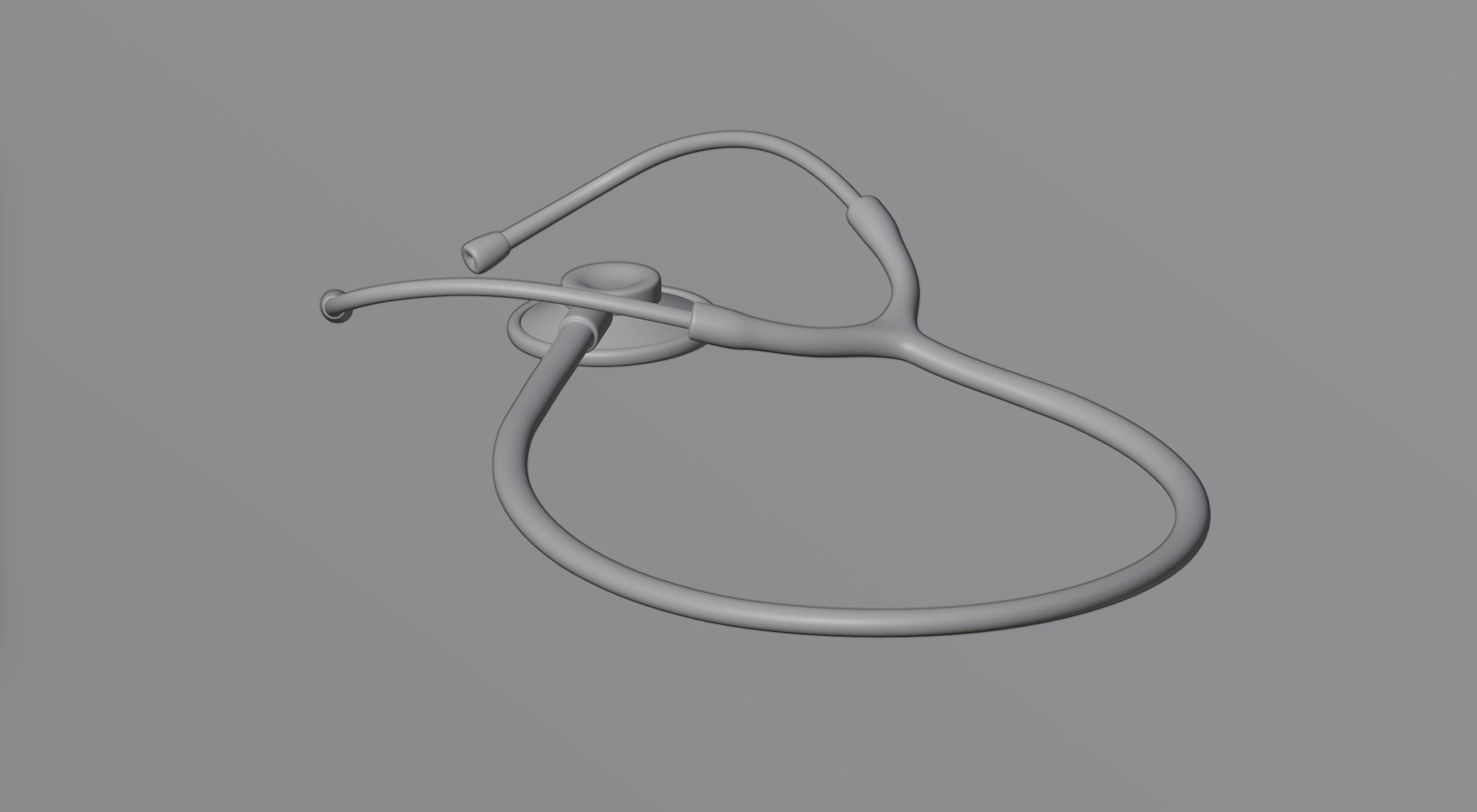 Stethoscope medical 3D model_2