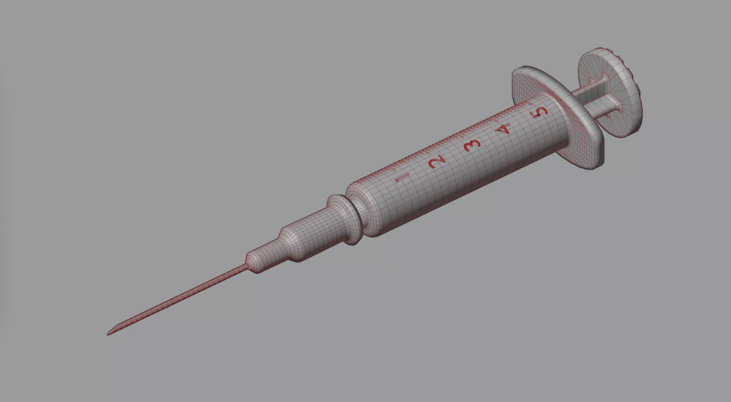 Syringe injection 3D model_0
