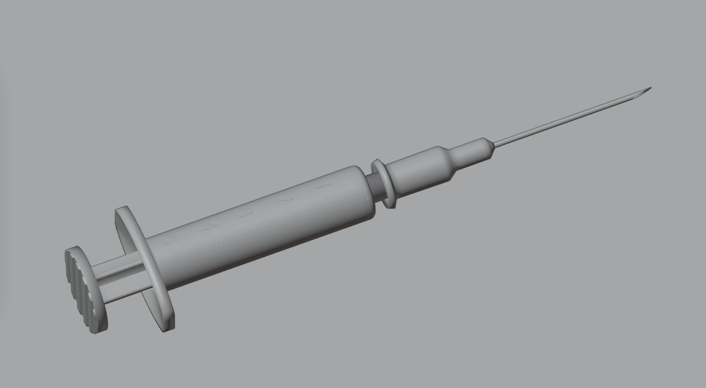 Syringe injection 3D model_2