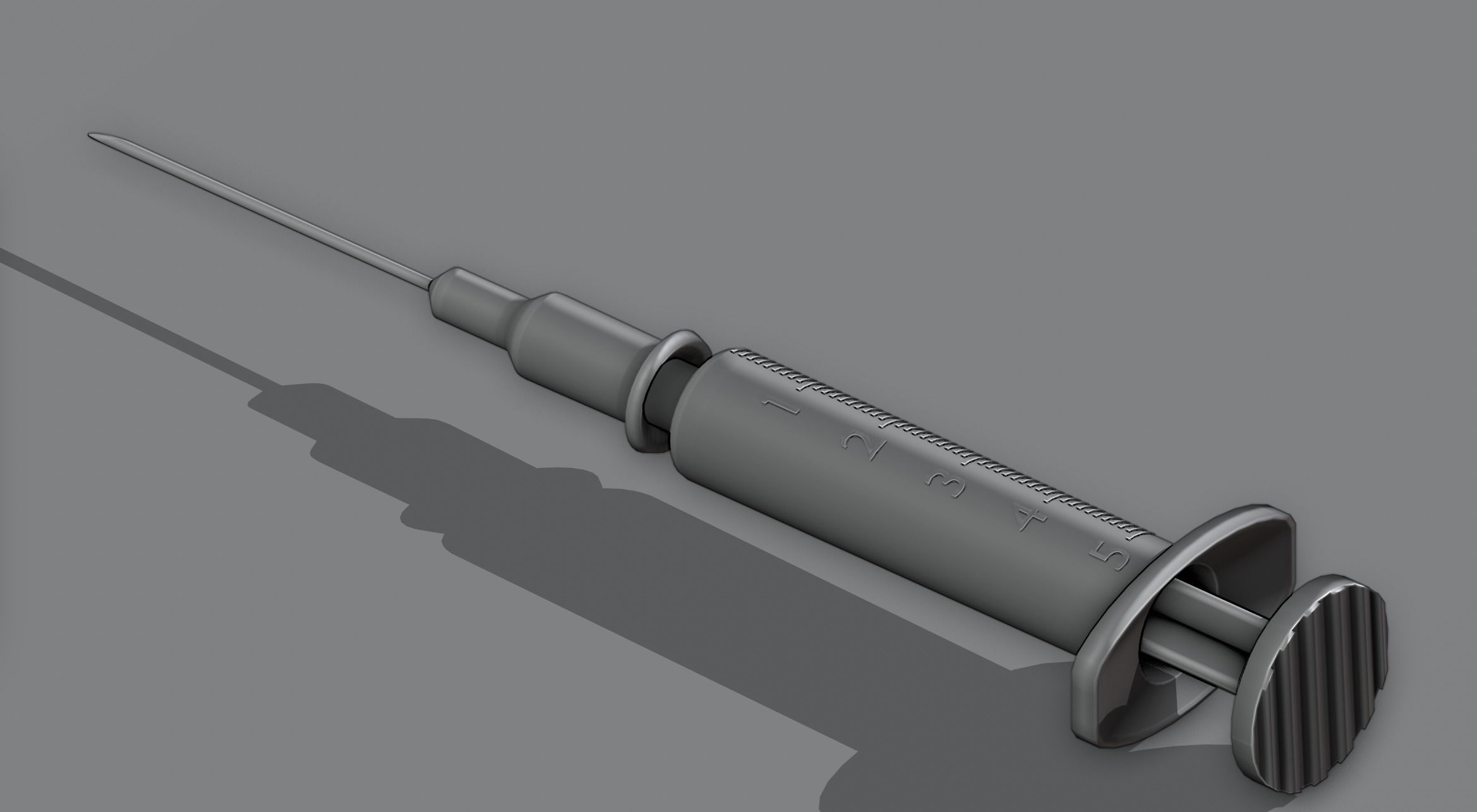 Syringe injection 3D model_5