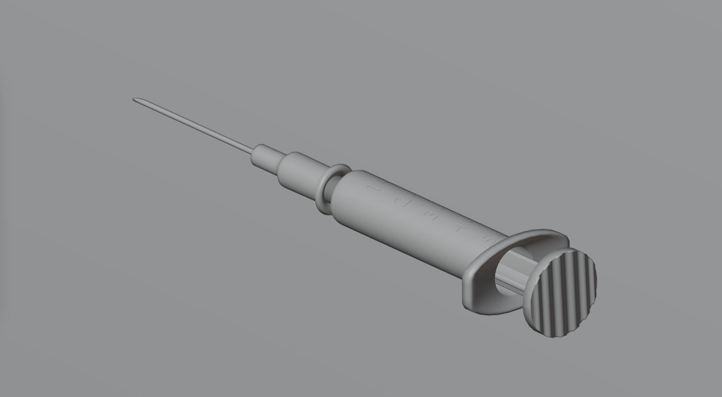 Syringe injection 3D model_1
