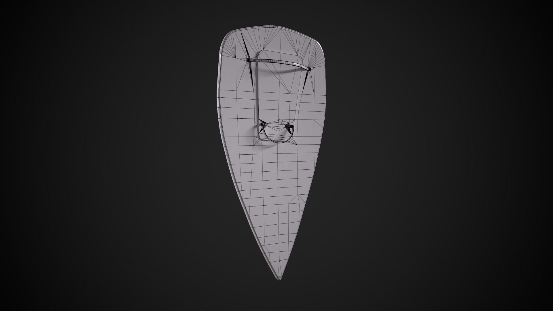 Crusader Shields Low-poly 3D model_6