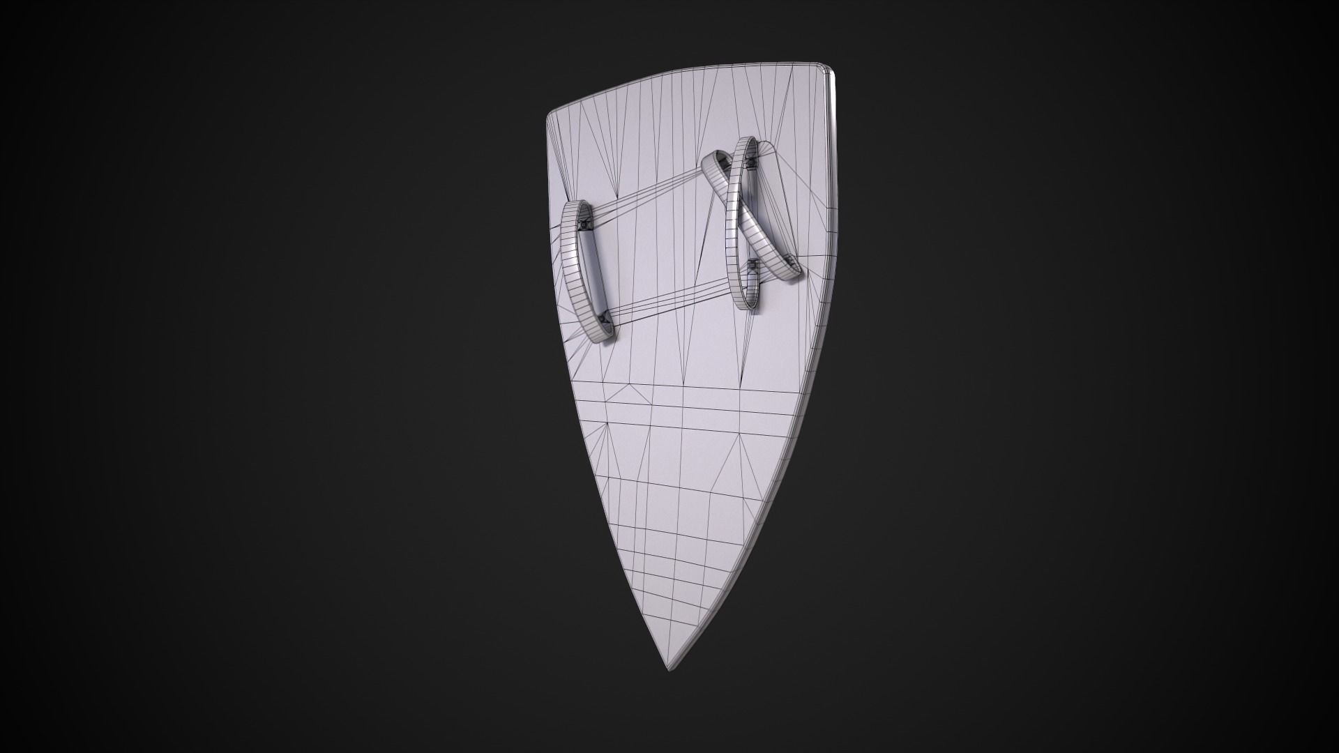 Crusader Shields Low-poly 3D model_12