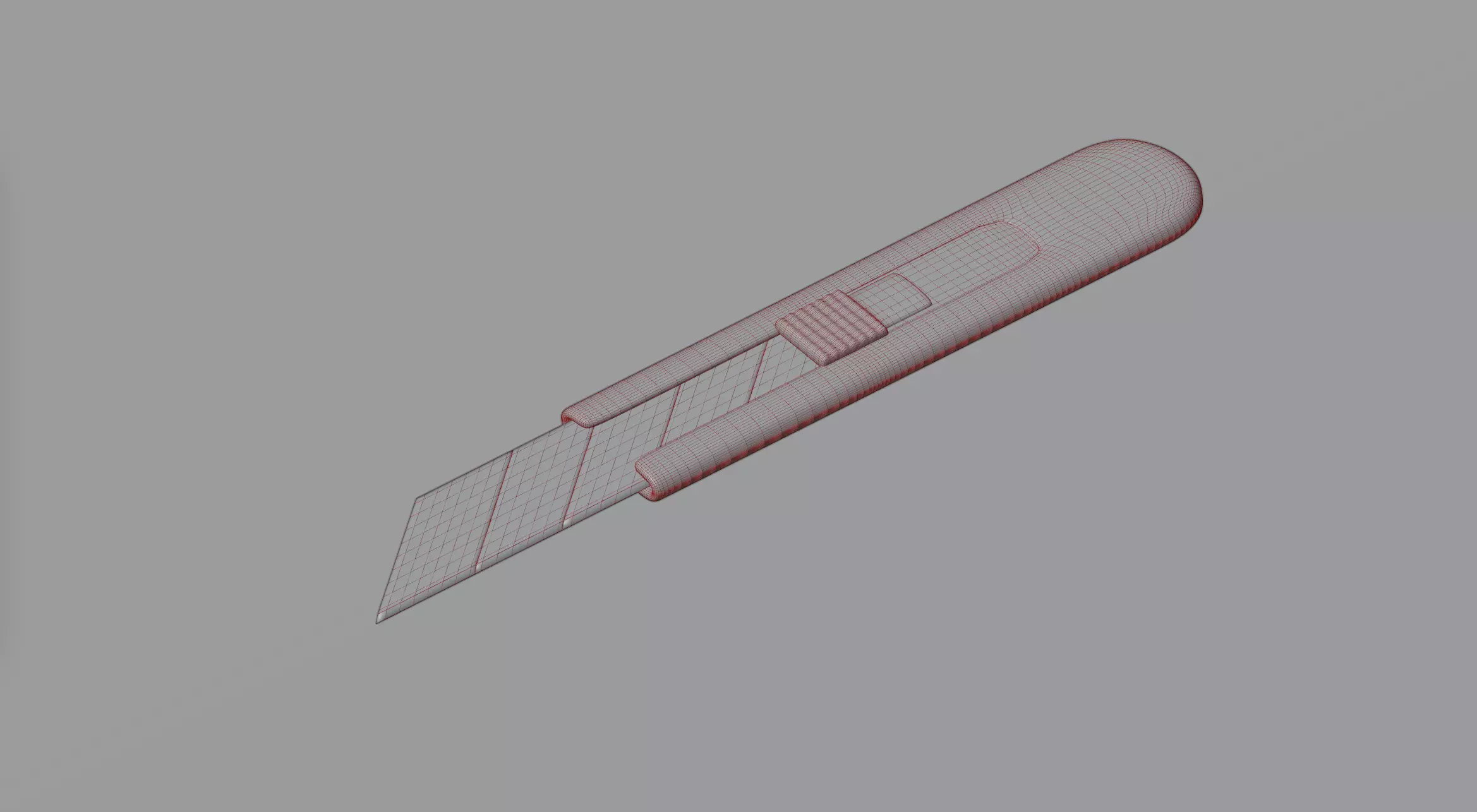 Stationery knife 3D model_0