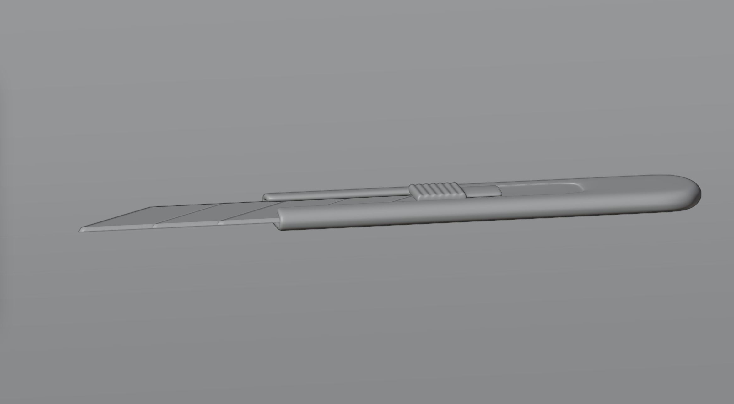 Stationery knife 3D model_2
