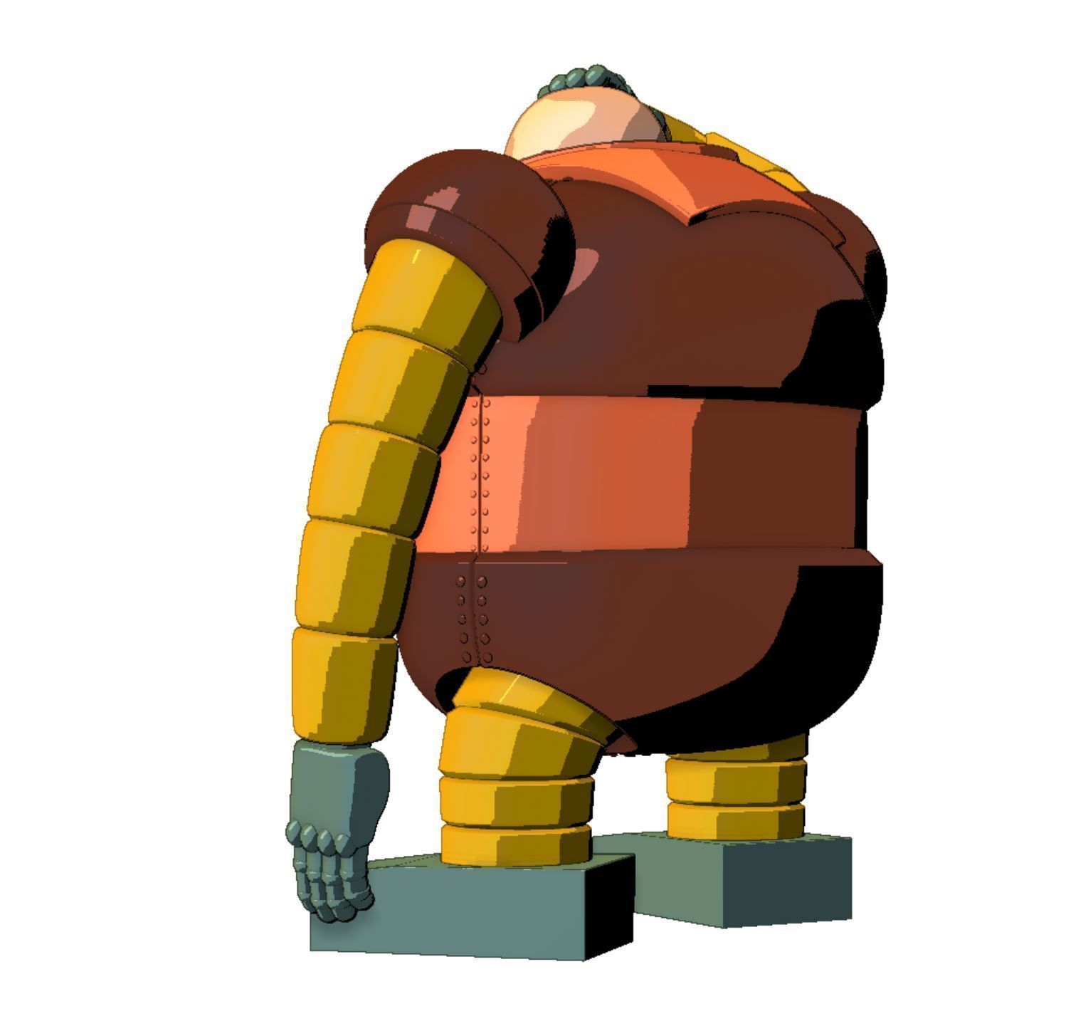 Boss Robot Boss Borot  3D print model_3