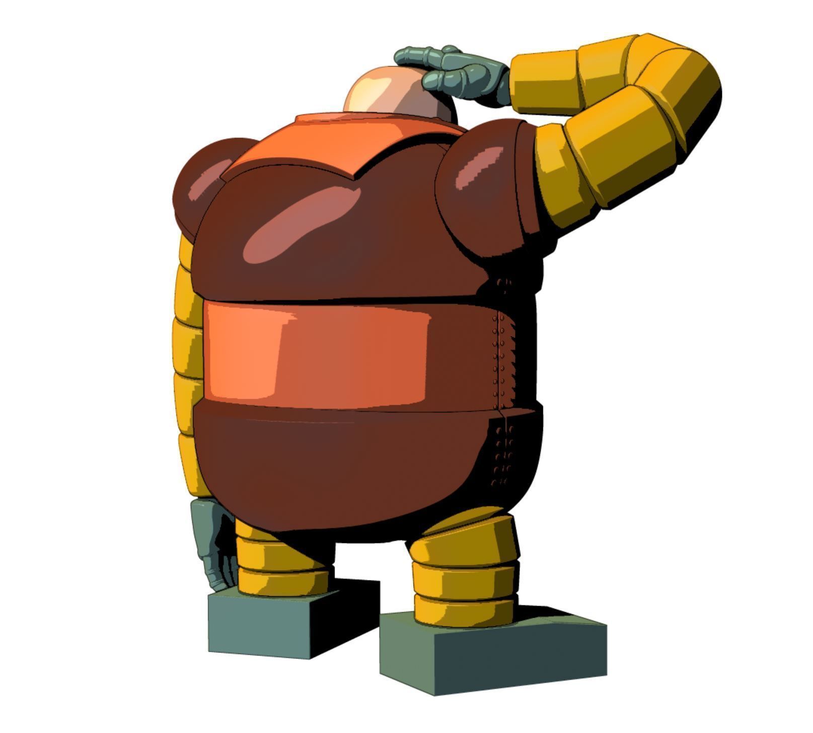 Boss Robot Boss Borot  3D print model_6