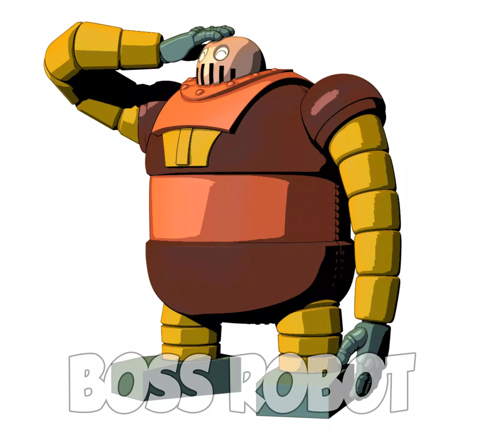 Boss Robot Boss Borot  3D print model_0