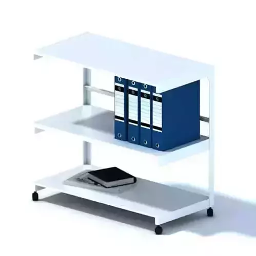 Rolling Book Or Catalogue Cart 3D model