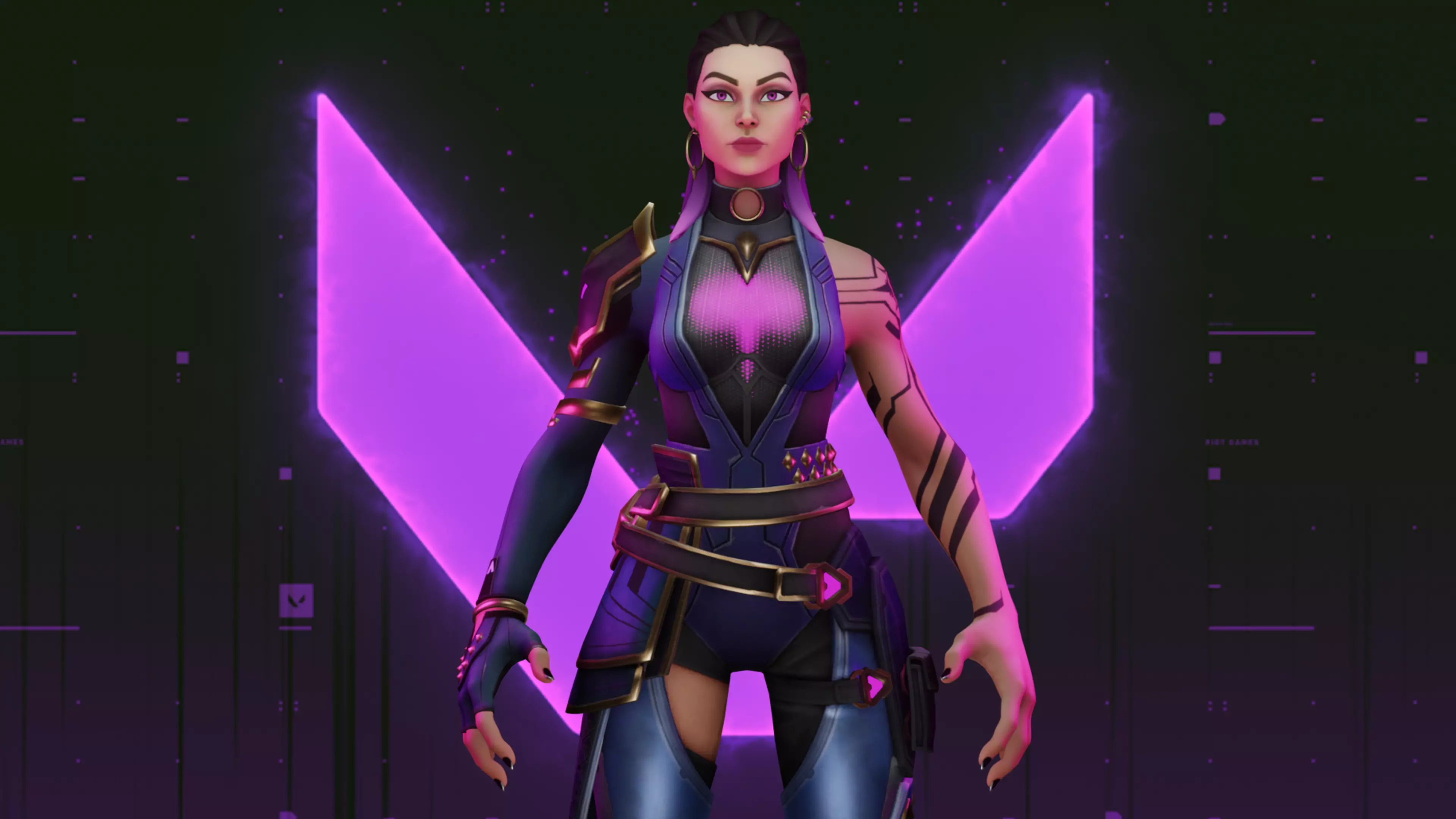 Reyna - Character from Valorant Low-poly 3D model_0