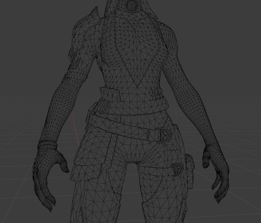 Reyna - Character from Valorant Low-poly 3D model_6