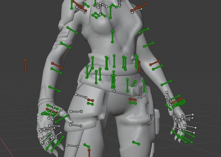 Reyna - Character from Valorant Low-poly 3D model_8