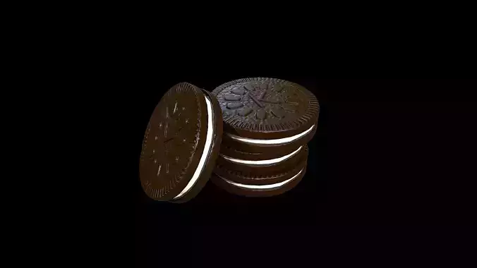 cookies oreo Low-poly 3D model