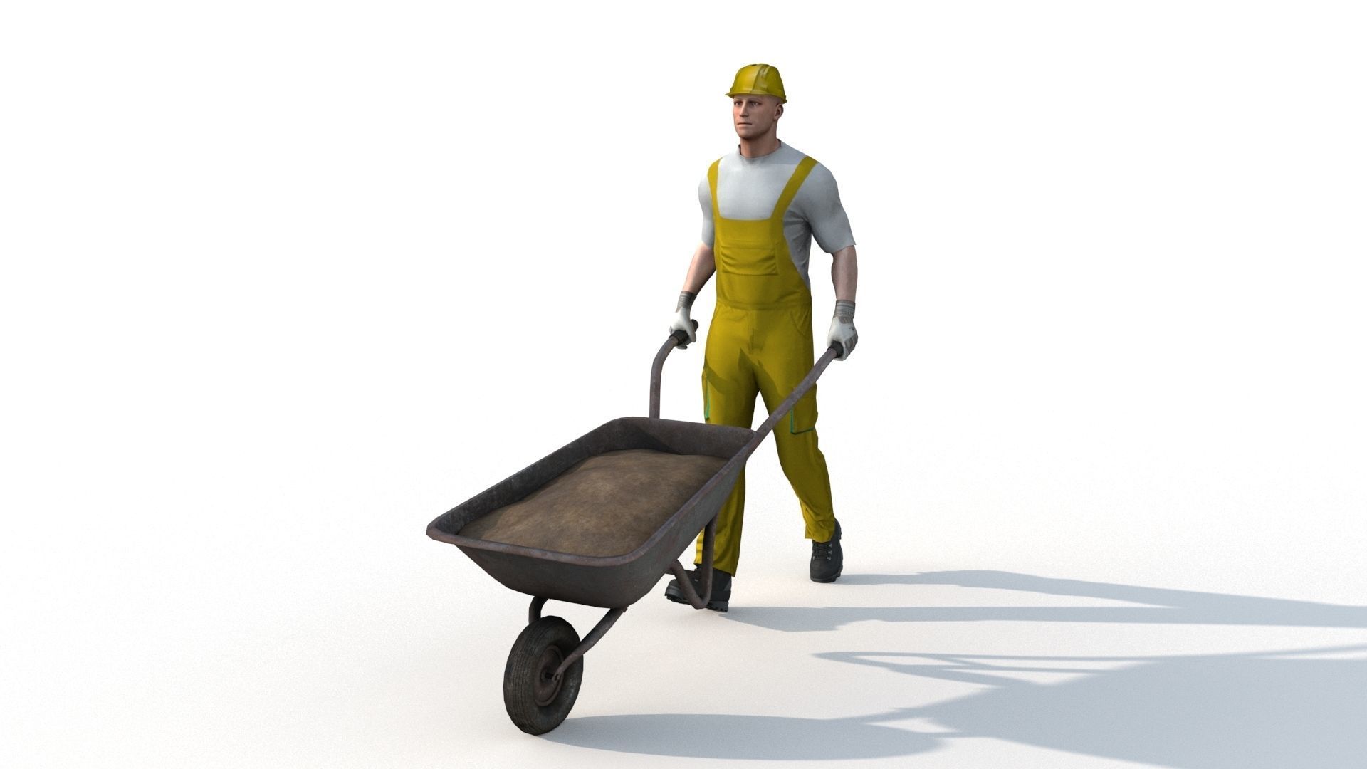 Workman Idle Animation 04 3D model_3