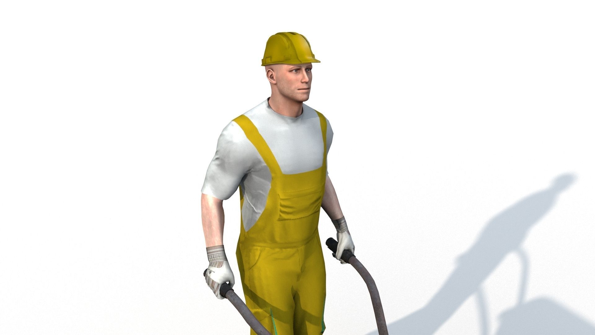 Workman Idle Animation 04 3D model_9