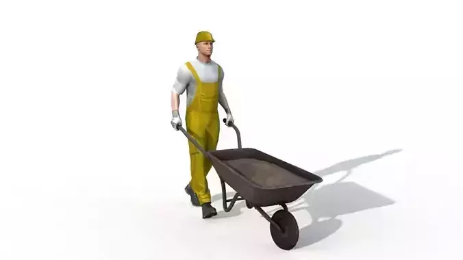 Workman Idle Animation 04 3D model