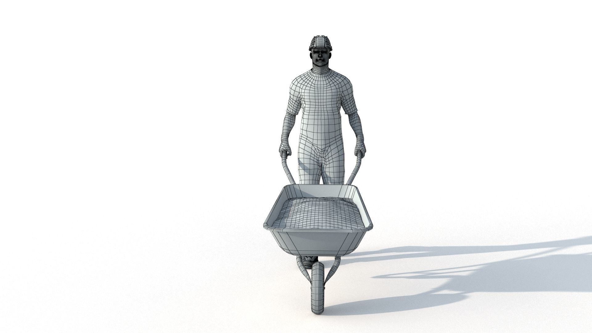 Workman Idle Animation 04 3D model_11