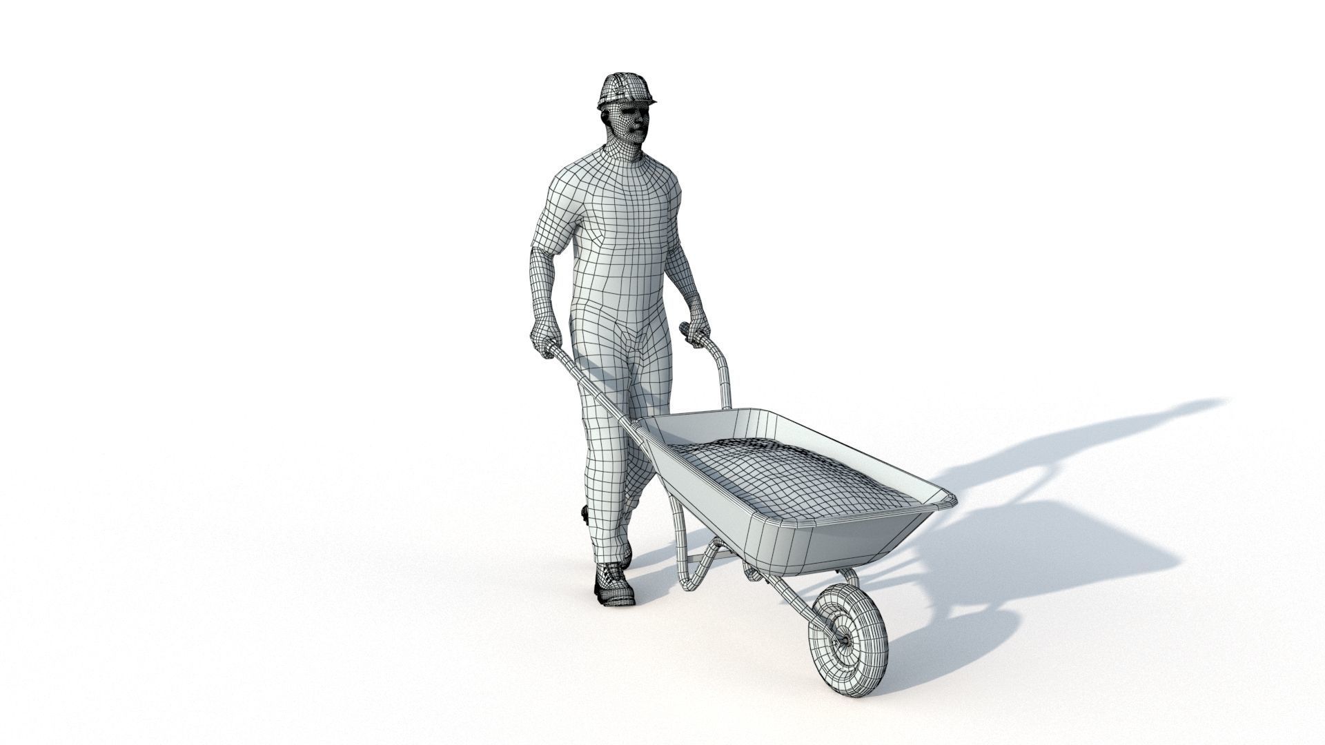 Workman Idle Animation 04 3D model_10