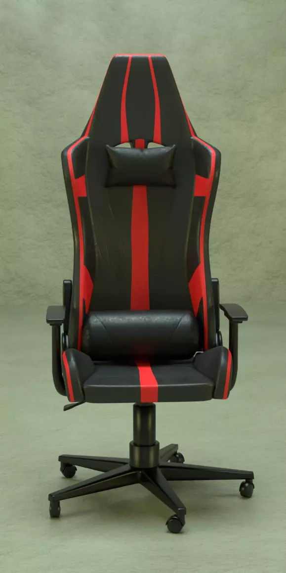 Gaming chair Low-poly 3D model
