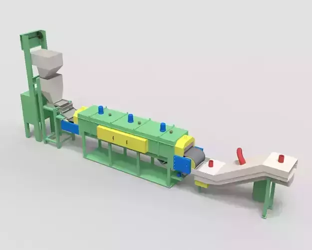 Furnace machine mechanical equipment 3d