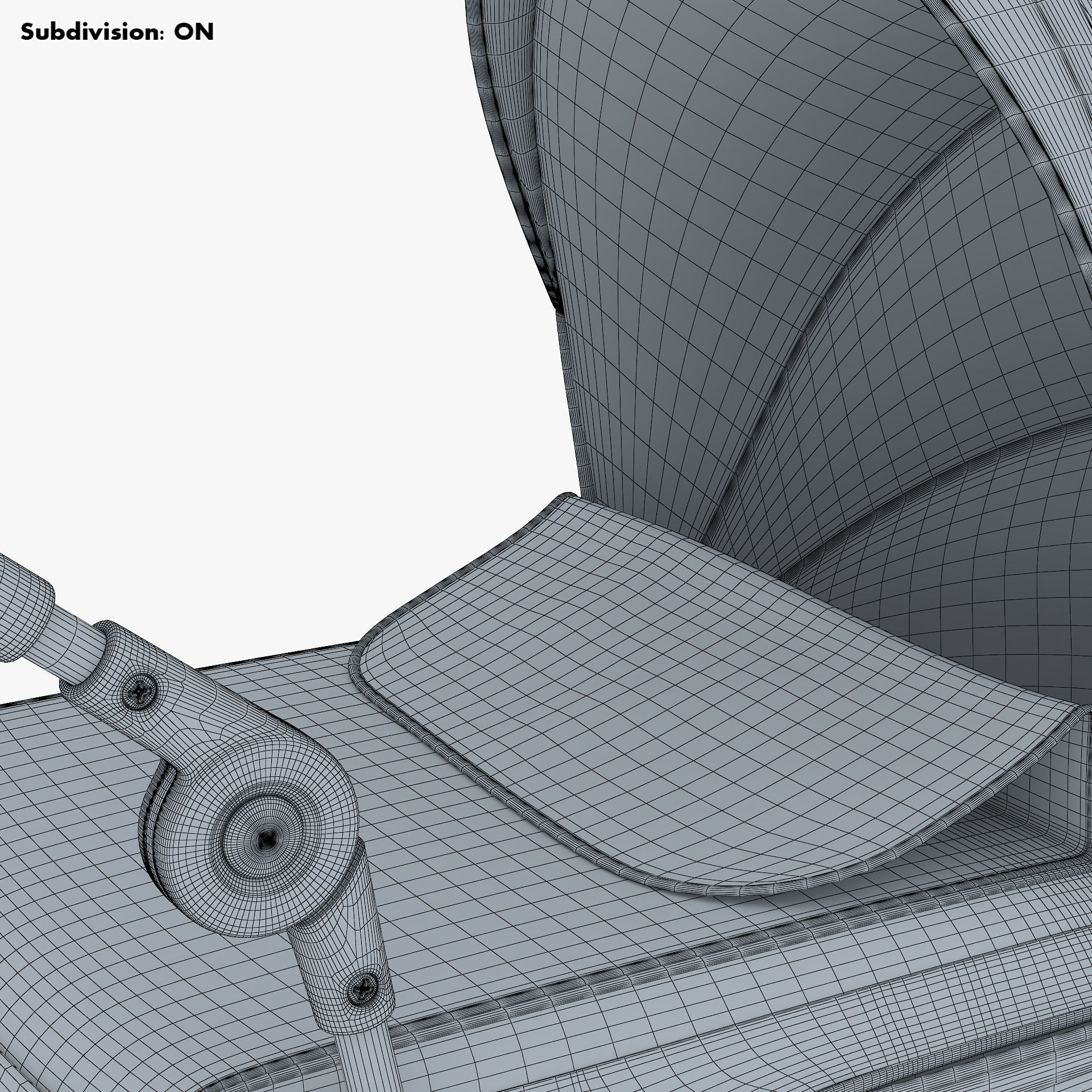 Baby Stroller Blue v 1 3D model_26