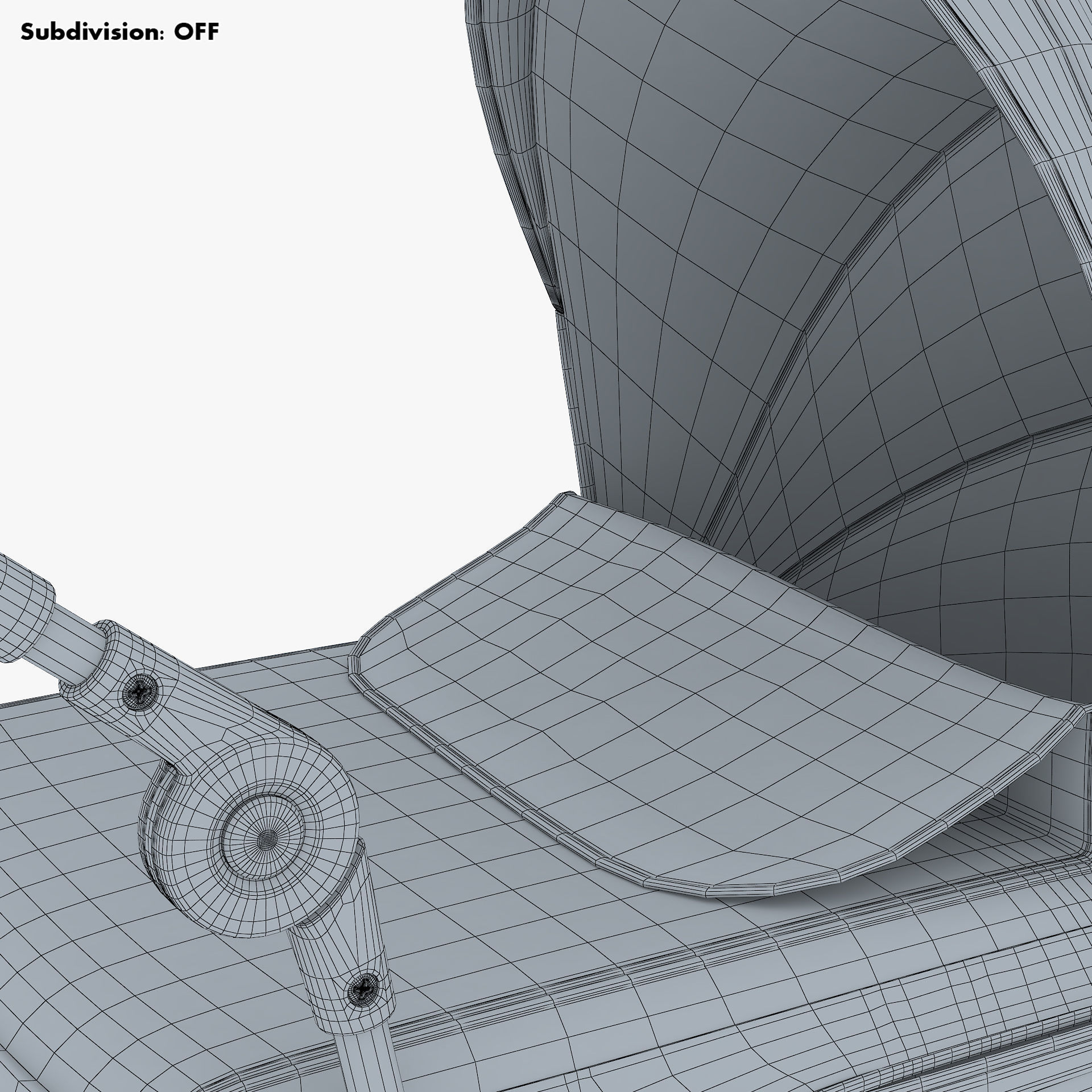 Baby Stroller Blue v 1 3D model_27
