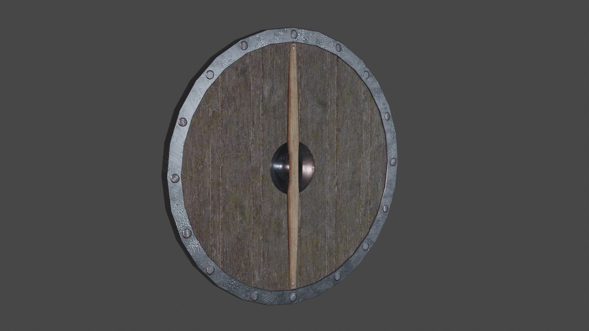 Round Shield Pack Low-poly 3D model_2