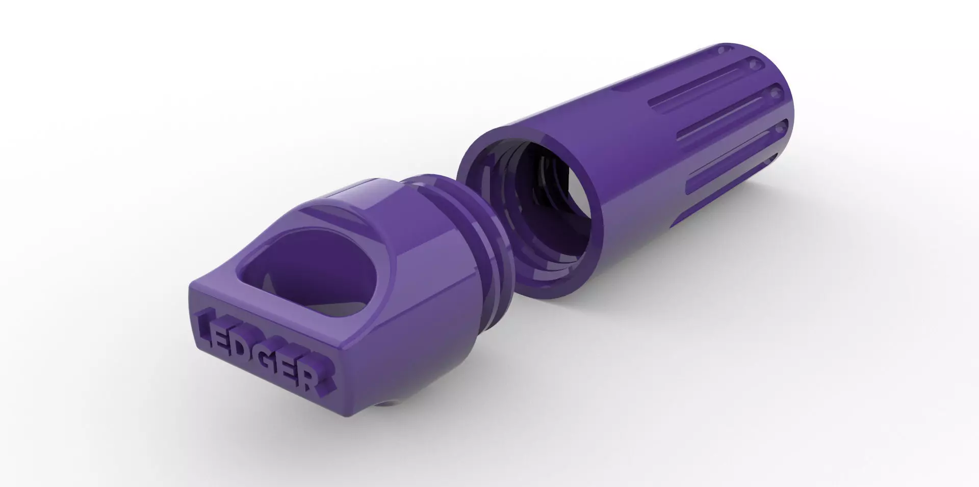 Ledger Nano S water resistance capsule with holder area on cap Free 3D print model