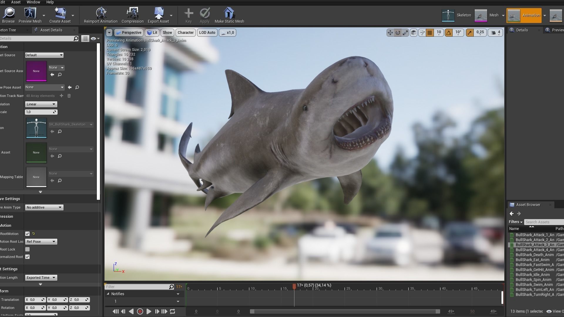Bull Sharks Low-poly 3D model_13