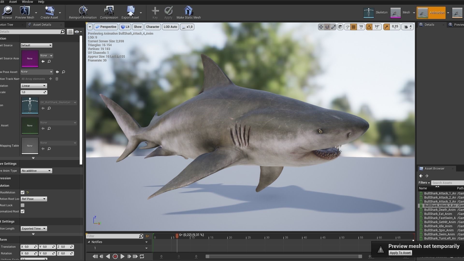 Bull Sharks Low-poly 3D model_12