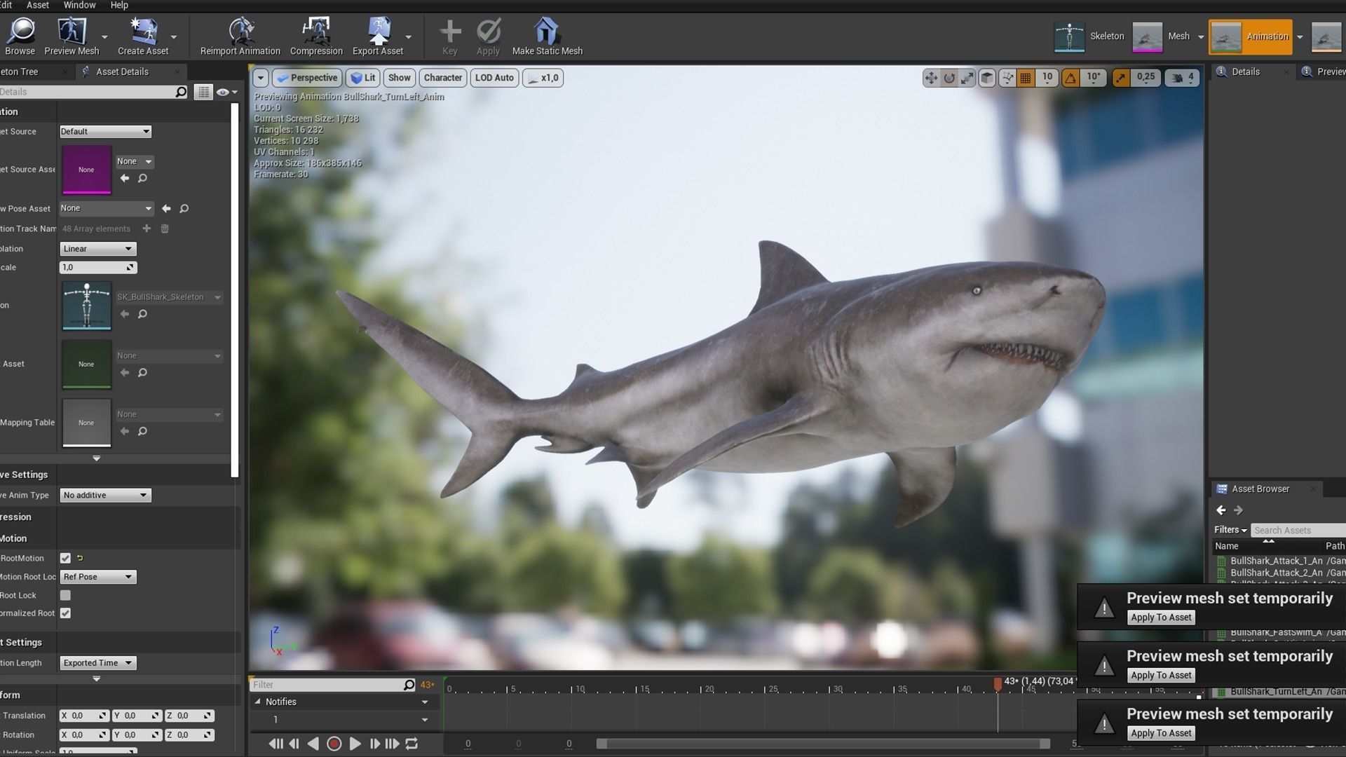 Bull Sharks Low-poly 3D model_14