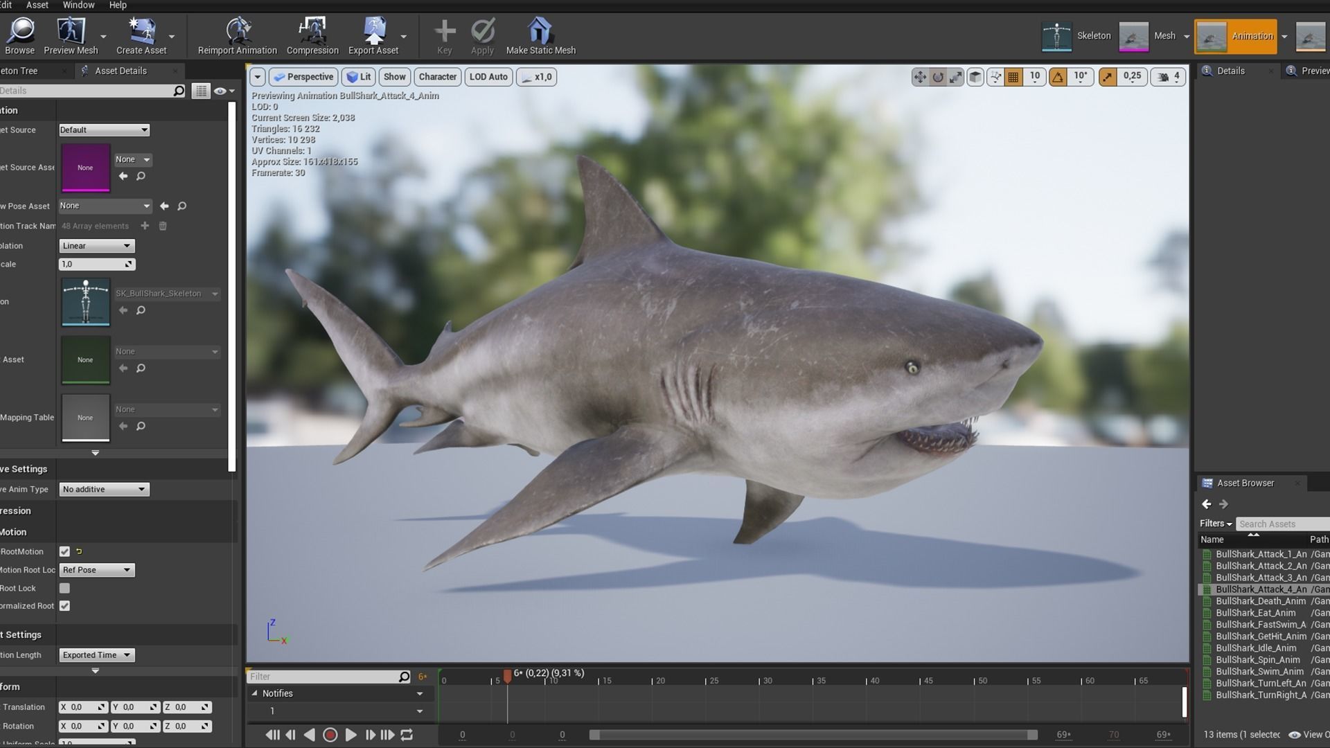 Bull Sharks Low-poly 3D model_11