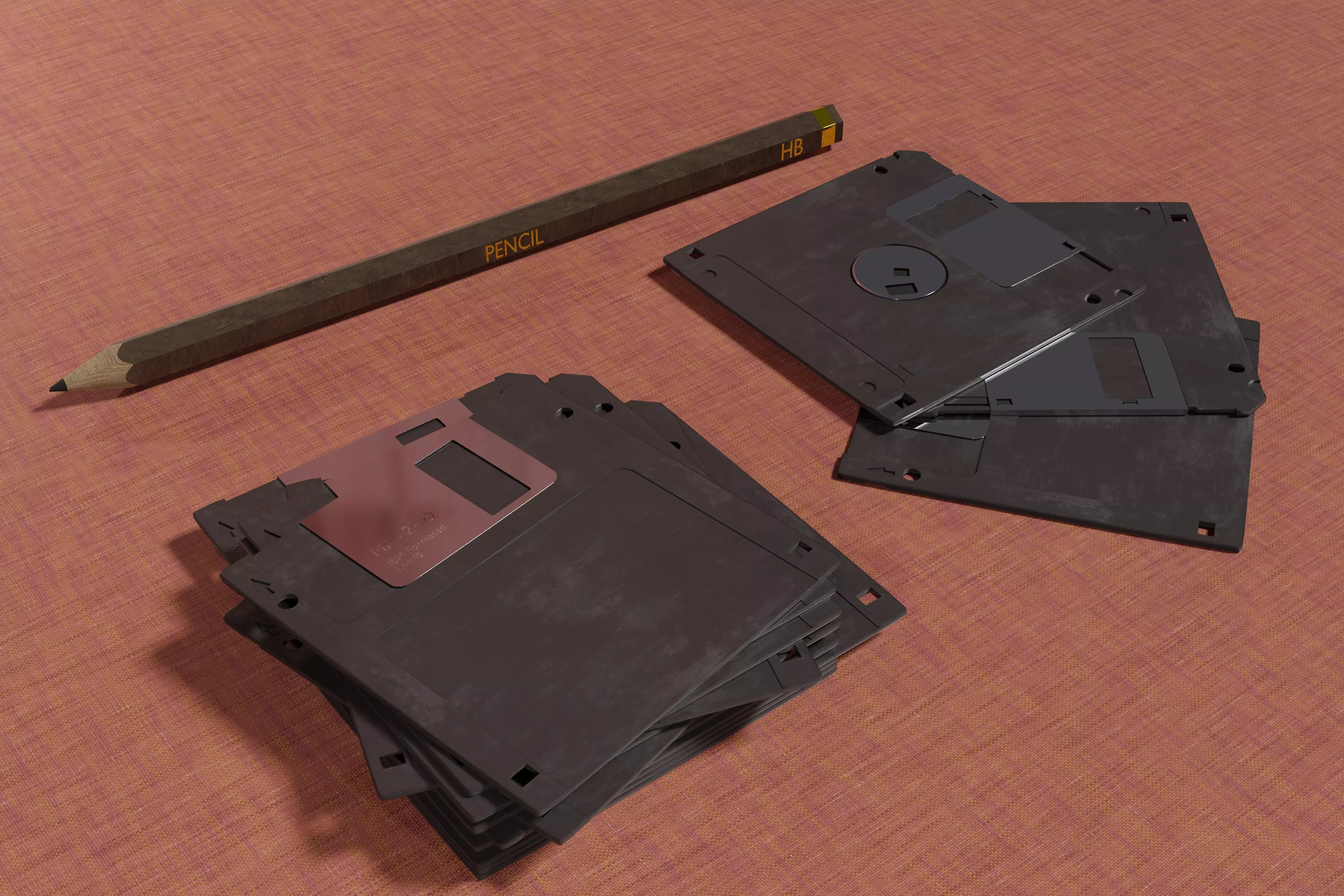 Floppy disk 3D model