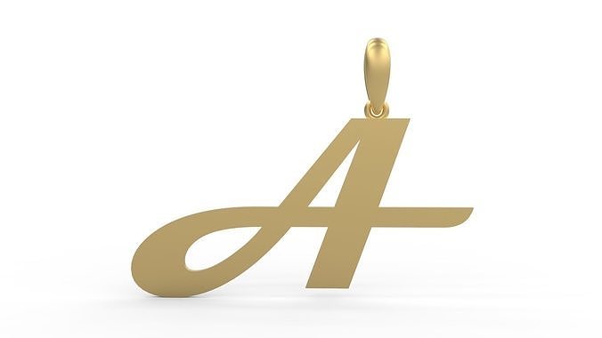 Initial Letters Pendant Magneto A 3D print model