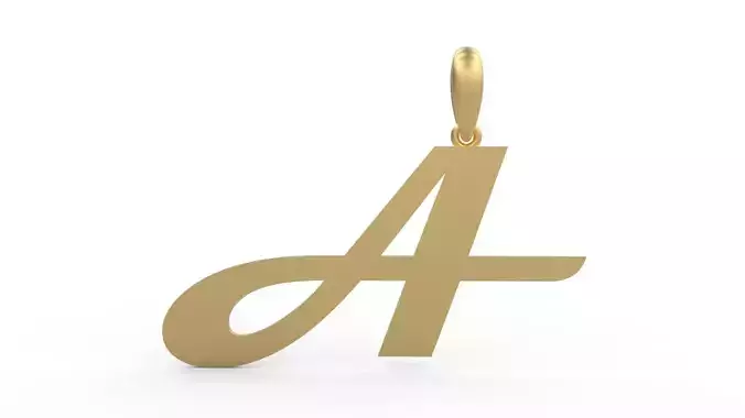 Initial Letters Pendant Magneto A