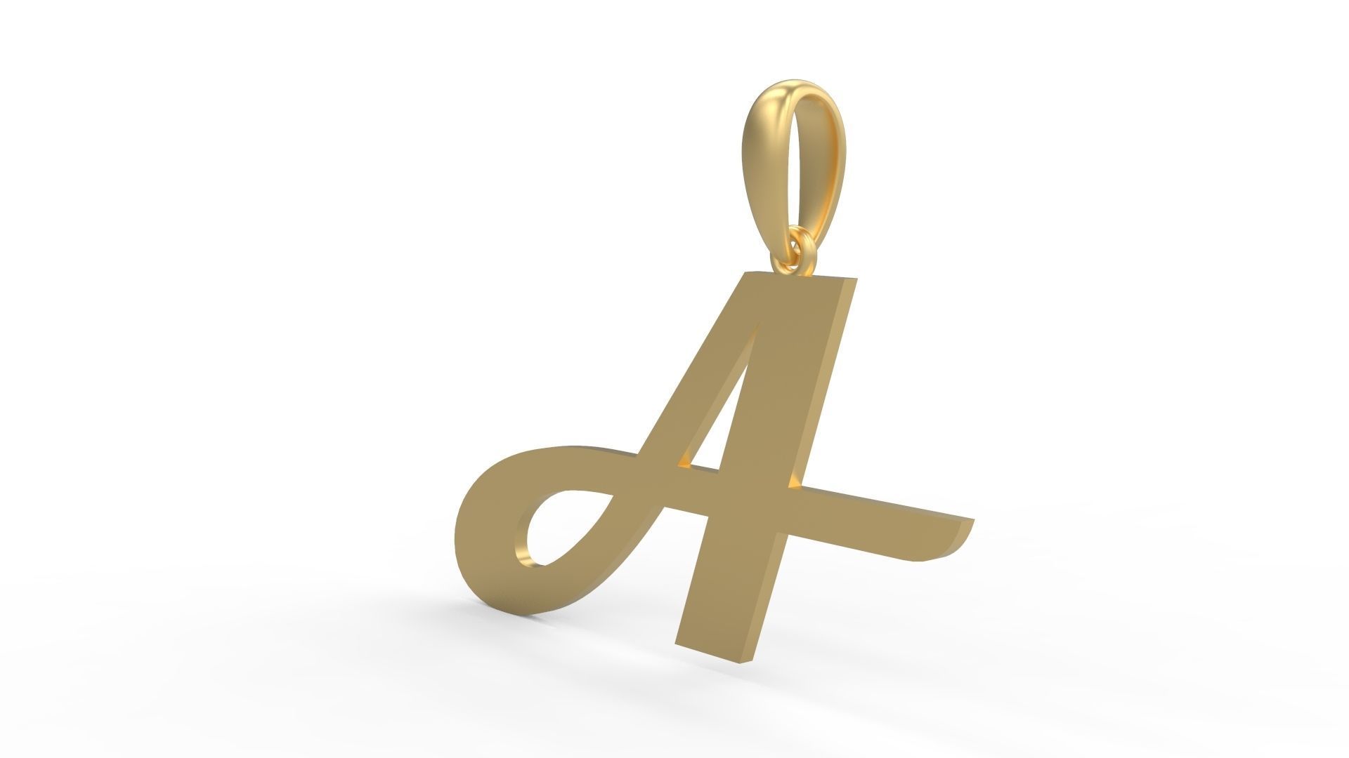 Initial Letters Pendant Magneto A 3D print model_1