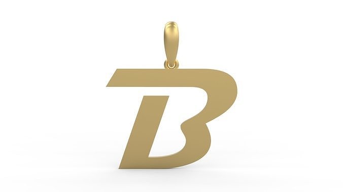 Initial Letters Pendant Magneto B 3D print model