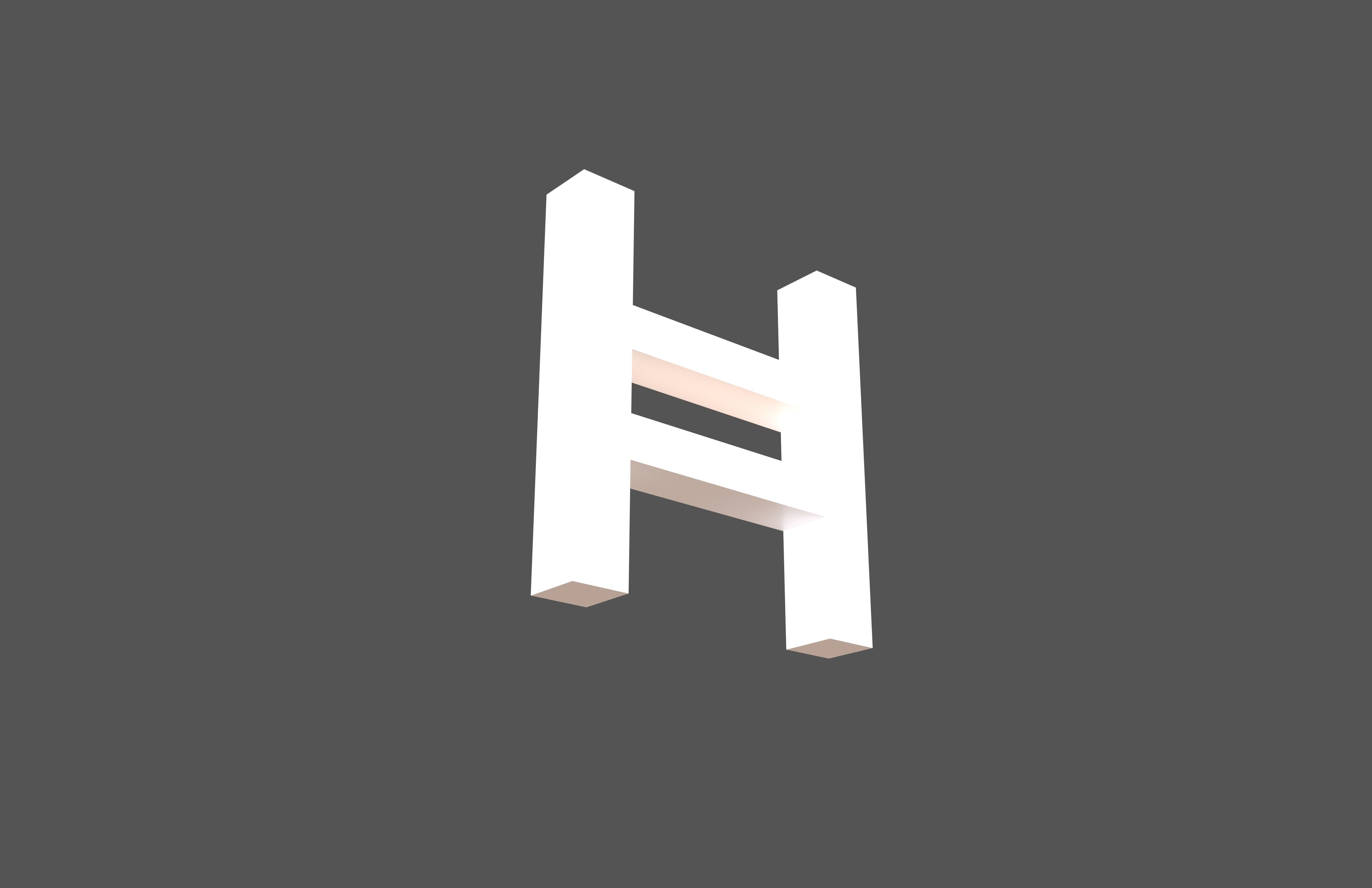 Hedera Coin v1 001 Low-poly 3D model_3