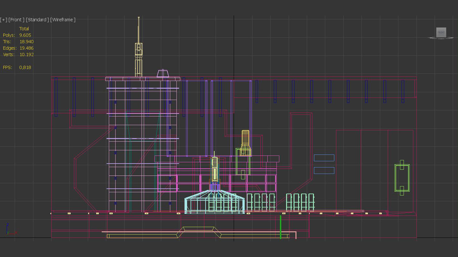 Sci-Fi Building 11 3D model_6