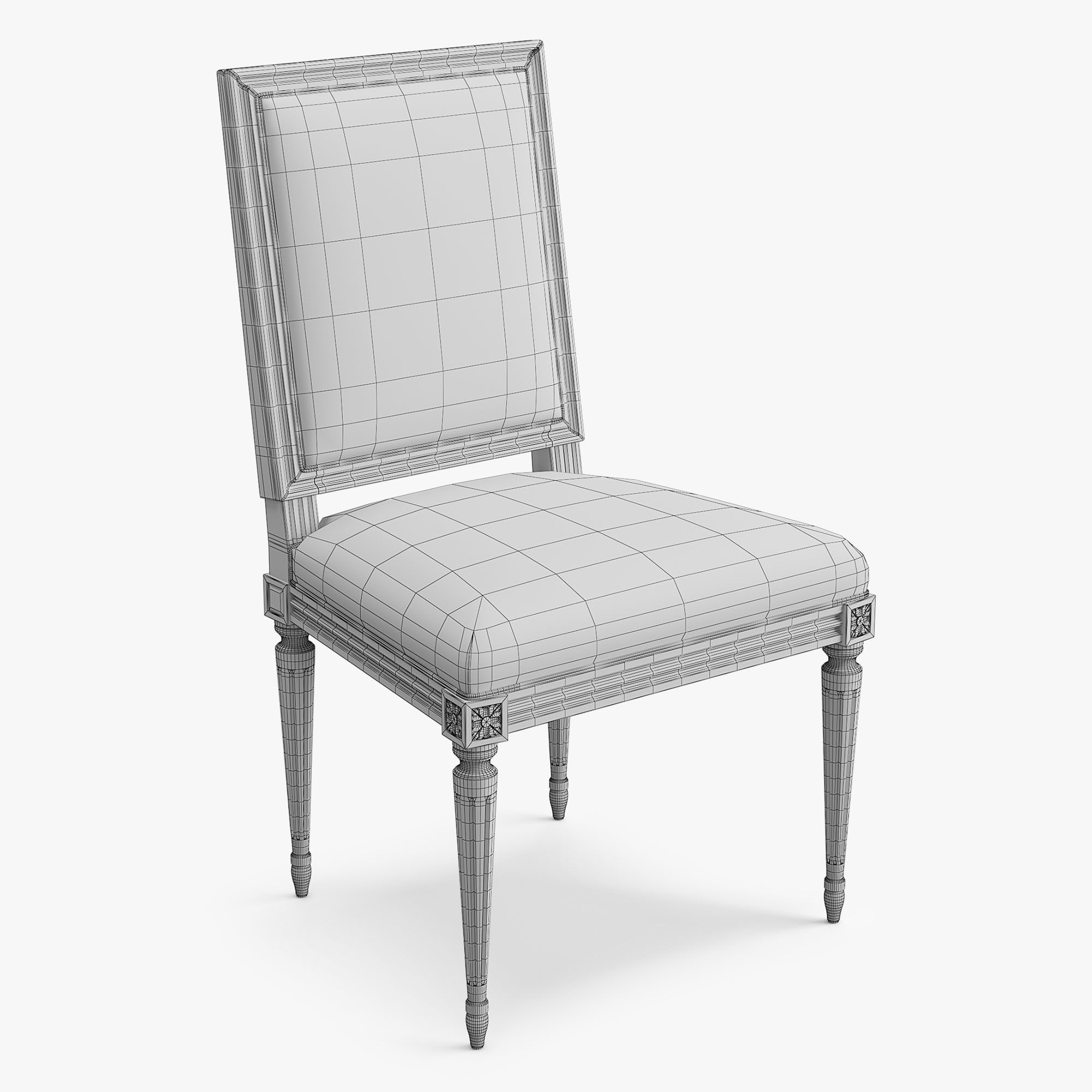 Chairs Louis XVI 3D Model Collection_19