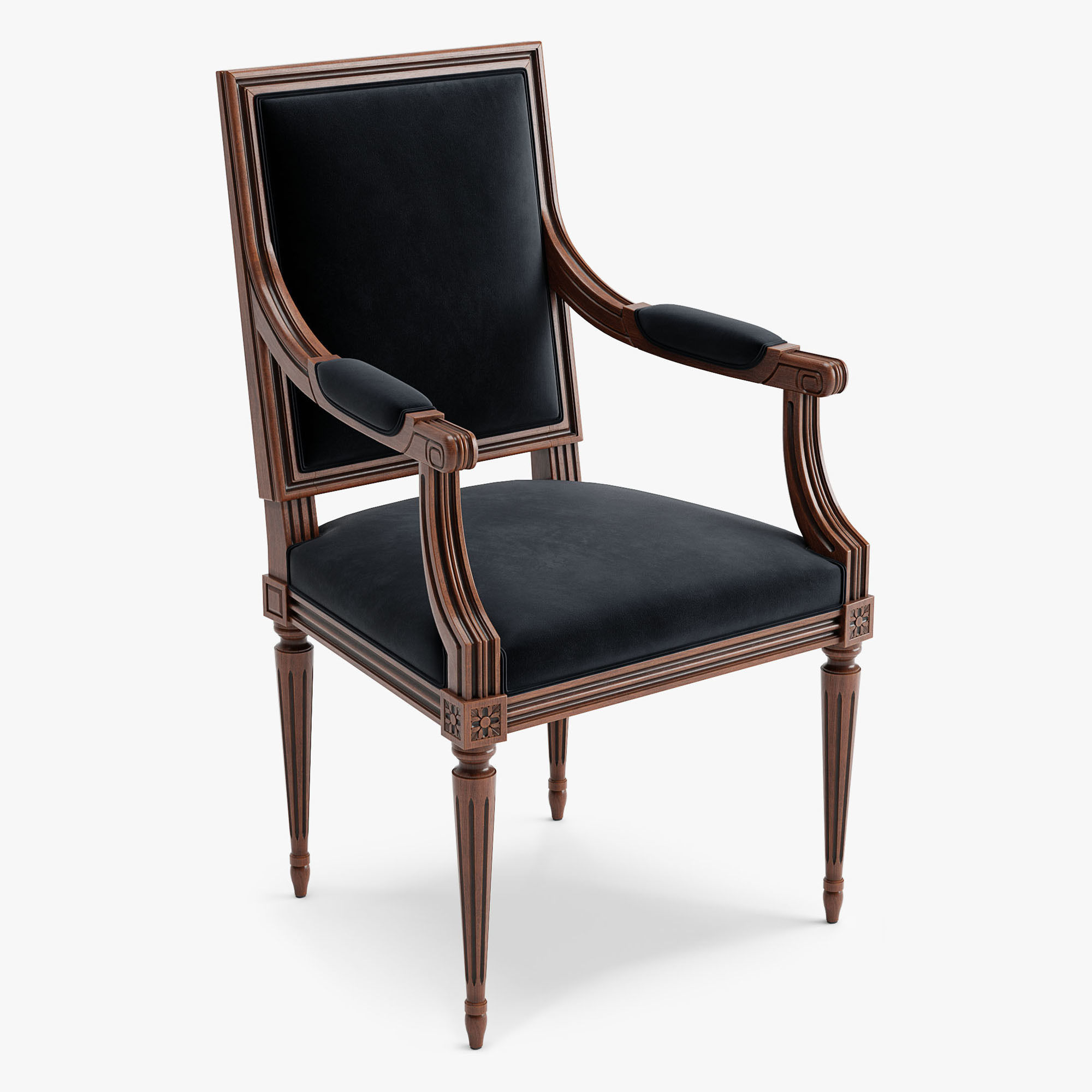 Chairs Louis XVI 3D Model Collection_7