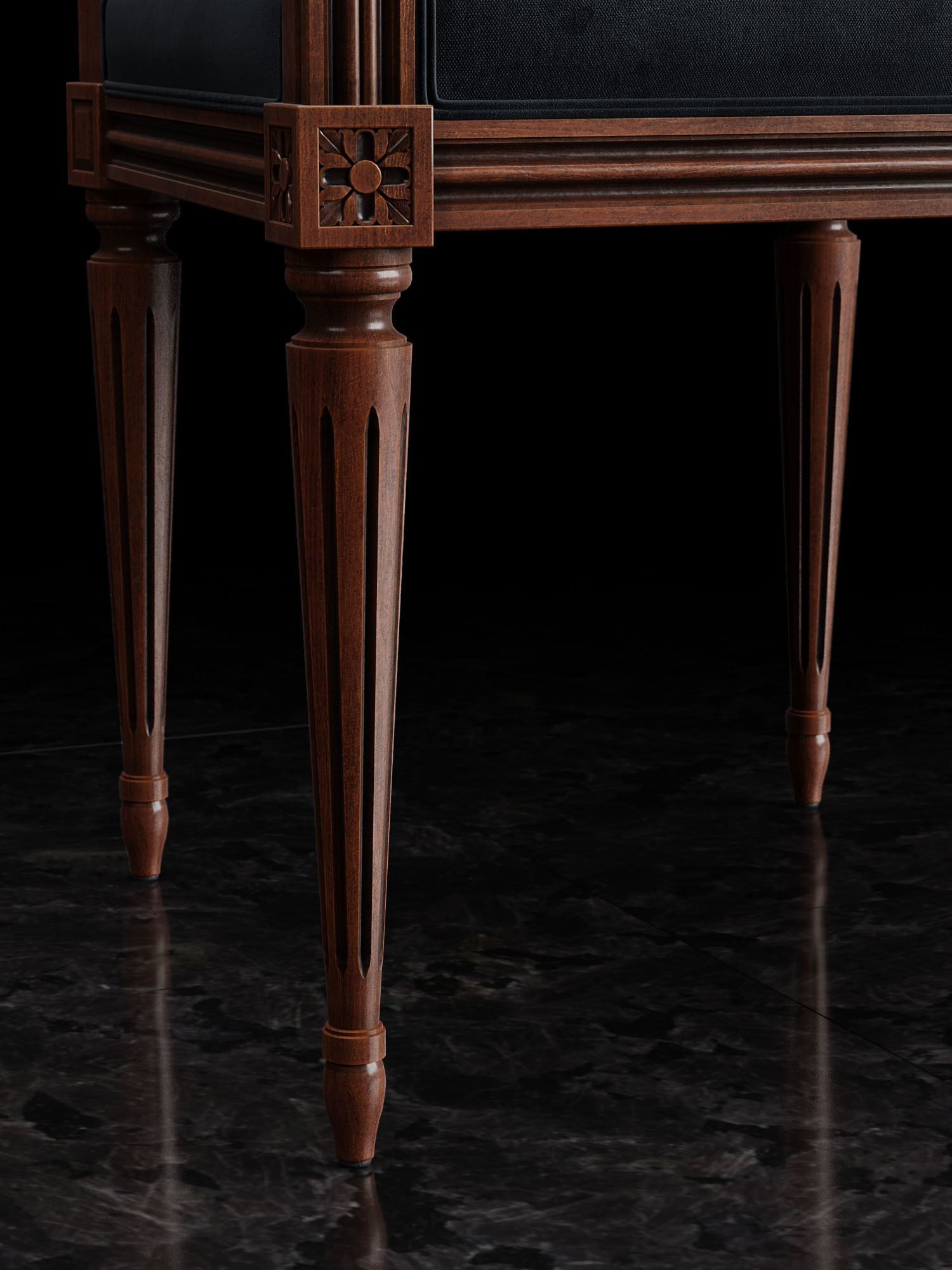 Chairs Louis XVI 3D Model Collection_5